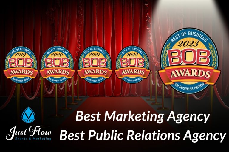 Just Flow named Best Marketing Agency and Best Public Relations Agency in New Hampshire for fifth consecutive year