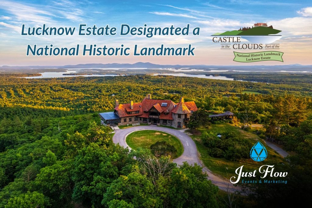 New National Historic Landmarks in 2024, including Castle in the Clouds part of the National Historic Landmark Lucknow Estate. NH National Historic Landmarks. Castle in the Clouds is part of the National Historic Landmark Lucknow Estate in Moultonborough, New Hampshire.