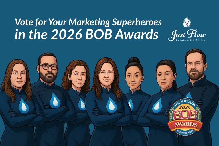 Vote Just Flow Events & Marketing in the 2026 BOB Awards